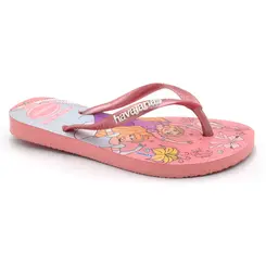 Chinelo Havaianas Kids Slim Princesas Rosa 4123328