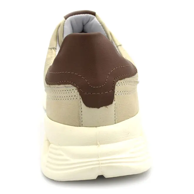 Tênis de Couro Masculino Ferracini Speed Creme 8352