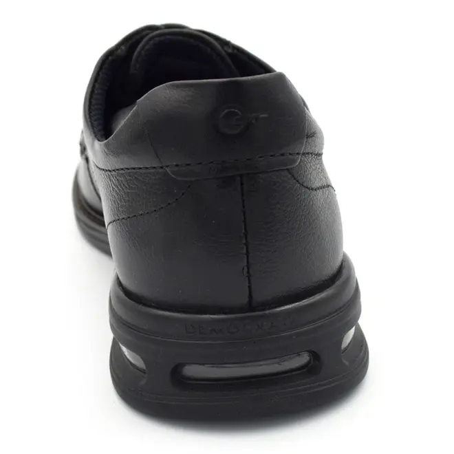 Sapato Social de Couro Democrata Air Magnun Preto 593101