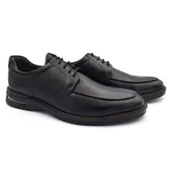 Sapato Social de Couro Democrata Air Magnun Preto 593101
