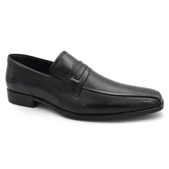 Sapato Social de Couro Masculino Democrata Unique Preto 646102