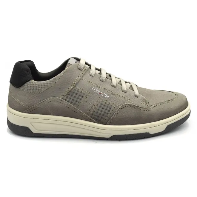 Sapatênis de Couro Masculino Ferracini Vox Cinza 8064