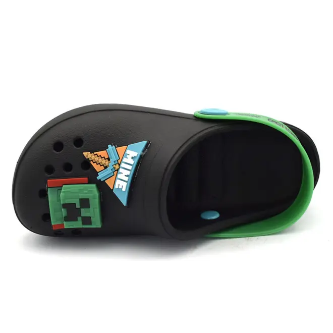 Babuche de Menino Minecraft Brave do 26 ao 33 Preto 23557