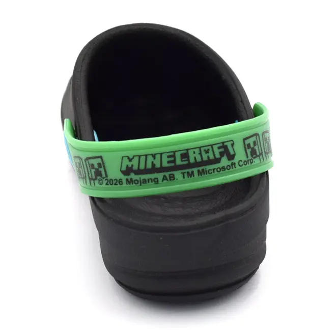 Babuche de Menino Minecraft Brave do 26 ao 33 Preto 23557
