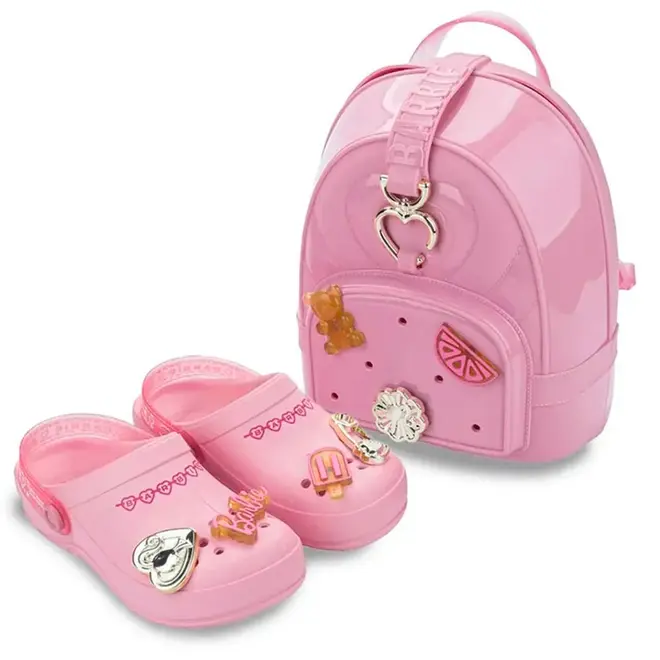 Babuche de Menina Barbie Pop Pins com Mochila do 23 ao 31 Rosa 23340