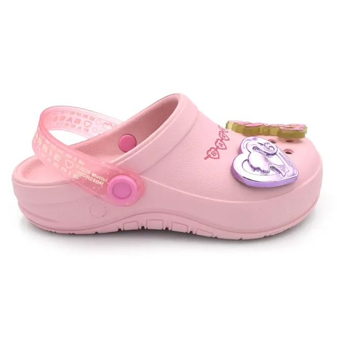 Babuche de Menina Barbie Pop Pins com Mochila do 23 ao 31 Rosa 23340