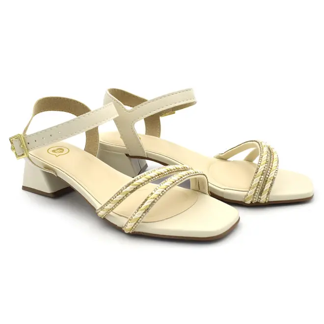 Sandália de Menina Molekinha do 26 ao 34 Off White 2347.107.31454