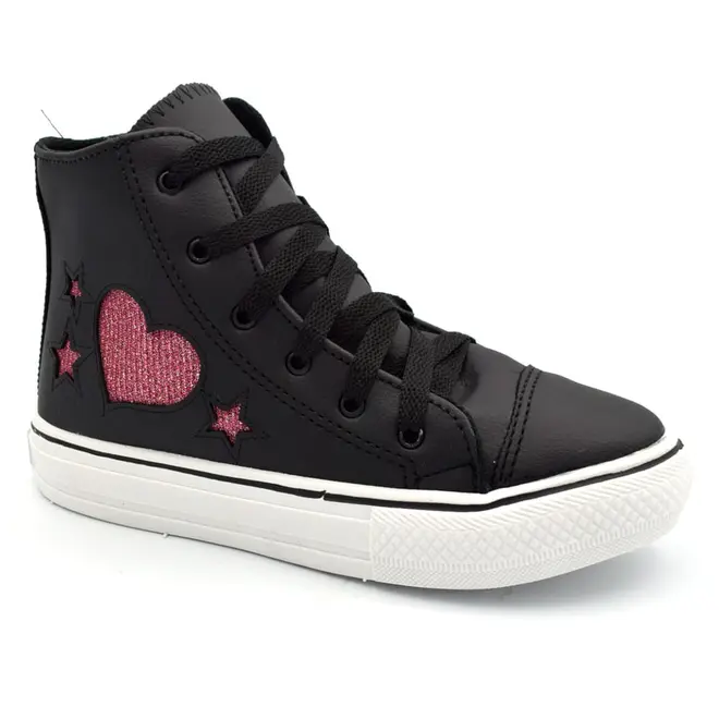 Tênis de Menina Ykes Preto 3140