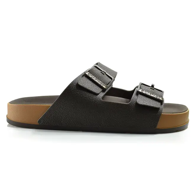 Chinelo Slide Masculino Cartago Milão Plus Marrom 12501