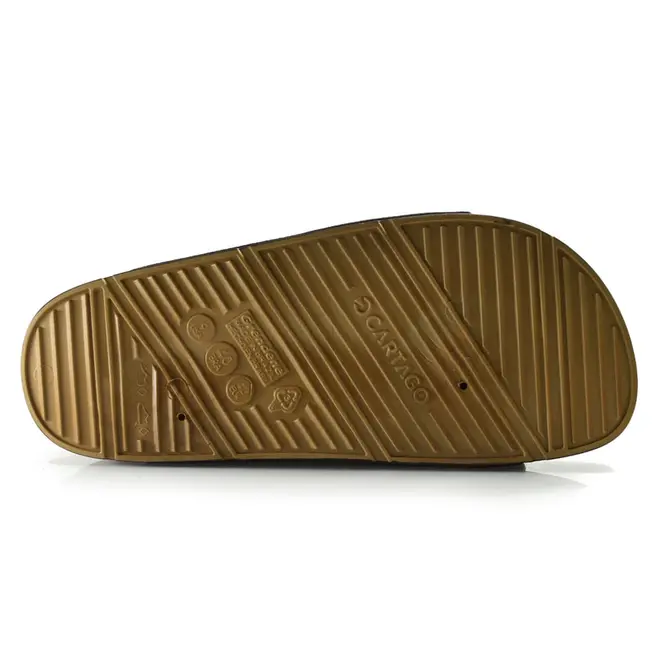 Chinelo Slide Masculino Cartago Milão Plus Marrom 12501