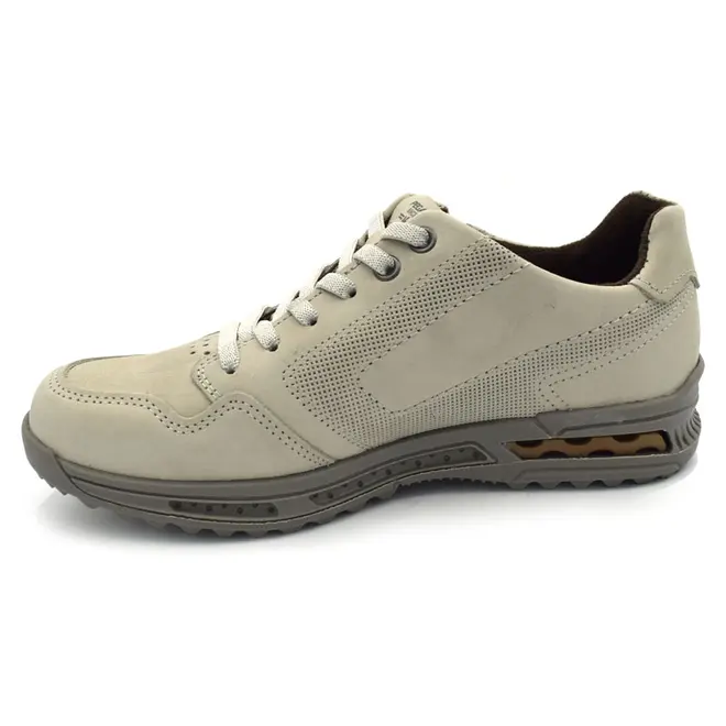 Sapatênis de Couro Masculino Pegada Cinza 111801