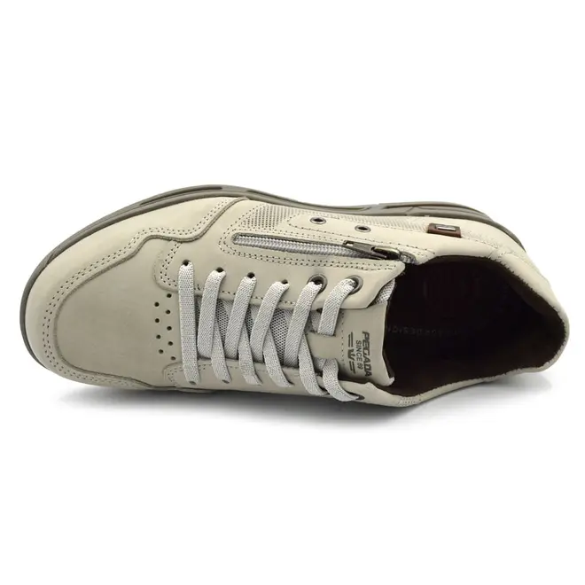 Sapatênis de Couro Masculino Pegada Cinza 111801