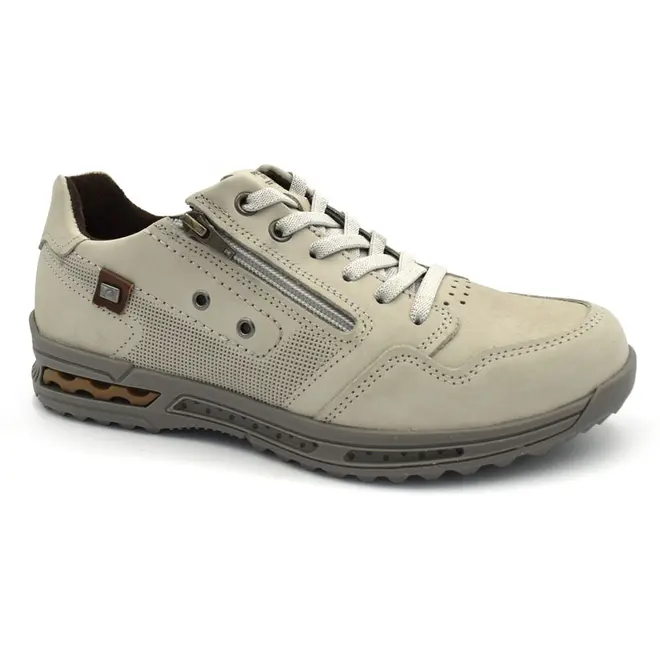 Sapatênis de Couro Masculino Pegada Cinza 111801