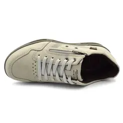 Sapatênis de Couro Masculino Pegada Cinza 111801
