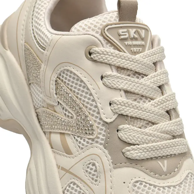 Tênis Casual Feminino Via Marte Creme 158-025-09