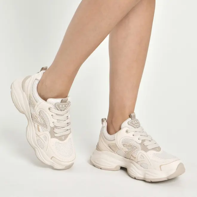 Tênis Casual Feminino Via Marte Creme 158-025-09