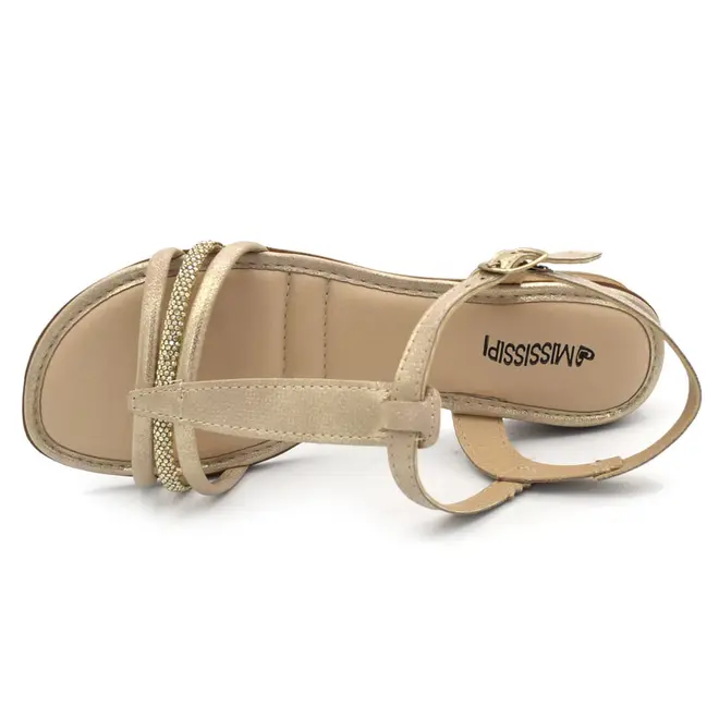 Sandália Feminina Mississipi Bege J2293