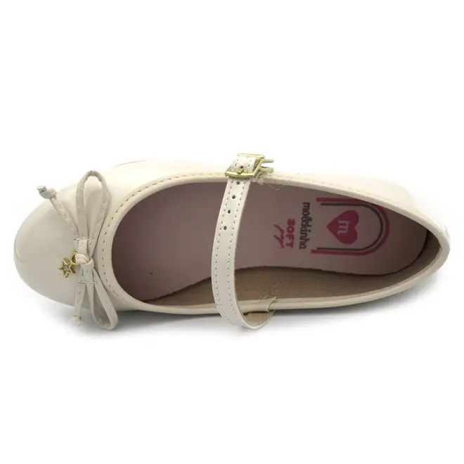 Sapatilha Infantil Molekinha do 26 ao 34 Off White 2502.1009.13488