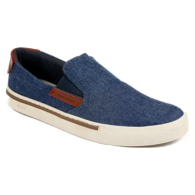 Slip On Masculino West Coast Phillip Canvas - Azul