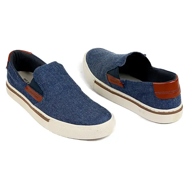 Slip On Masculino West Coast Phillip Canvas - Azul