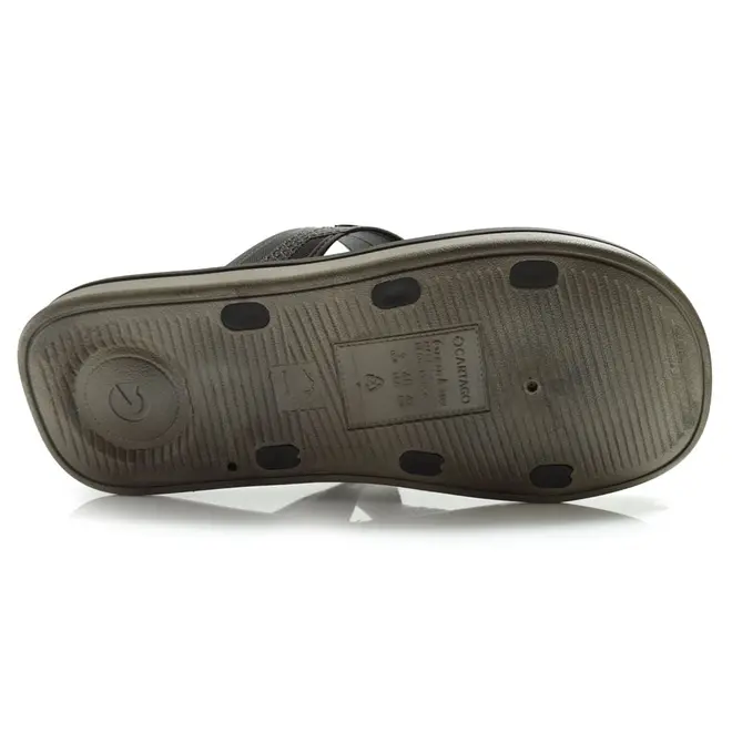 Chinelo Slide Masculino Cartago Alabama Marrom 12203