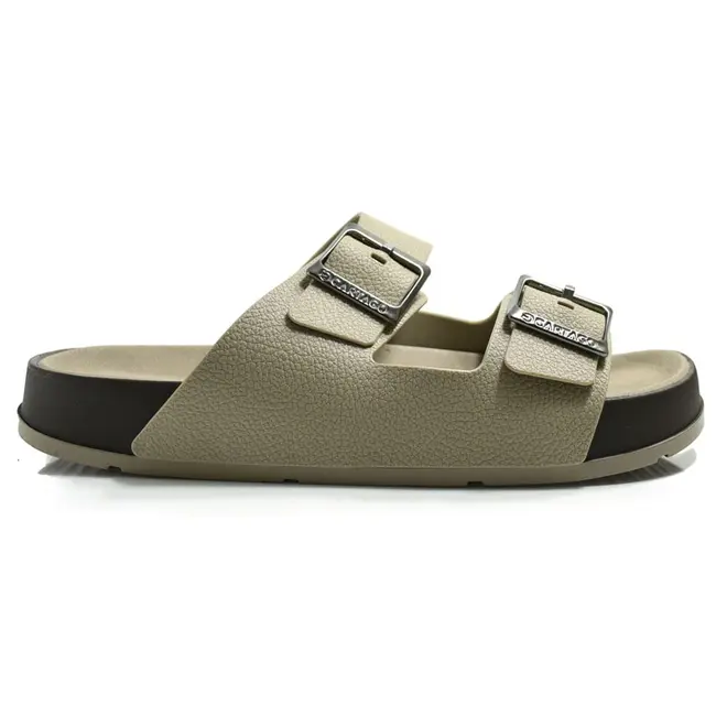 Chinelo Slide Masculino Cartago Milão Plus Bege 12501