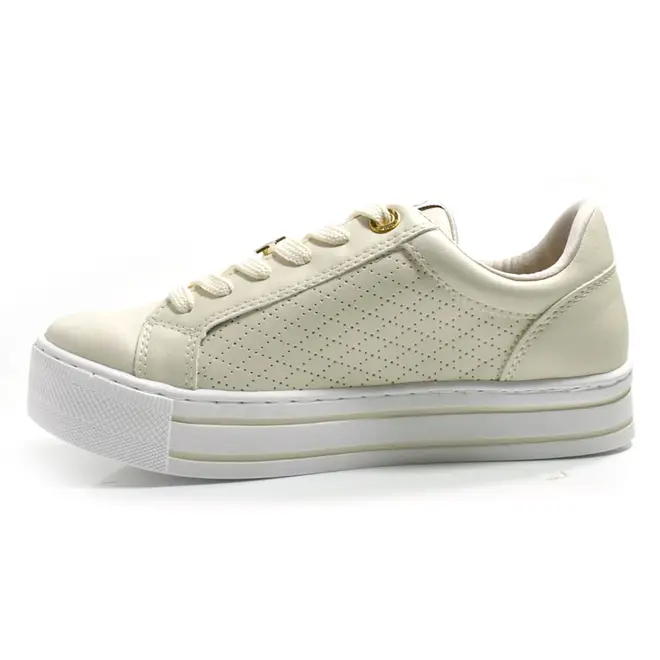 Tênis Casual Feminino Via Marte Creme 010-013-01