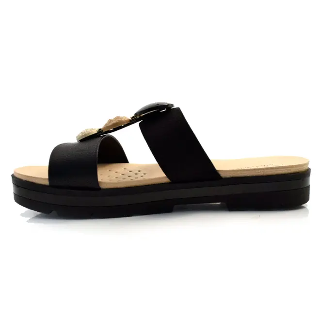 Sandália Flat Feminina Modare Preto 7132.138.22454