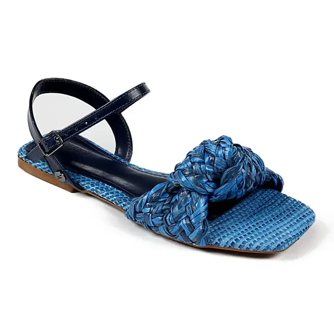Sandália Itapuã Flat Nó Marinho Feminino