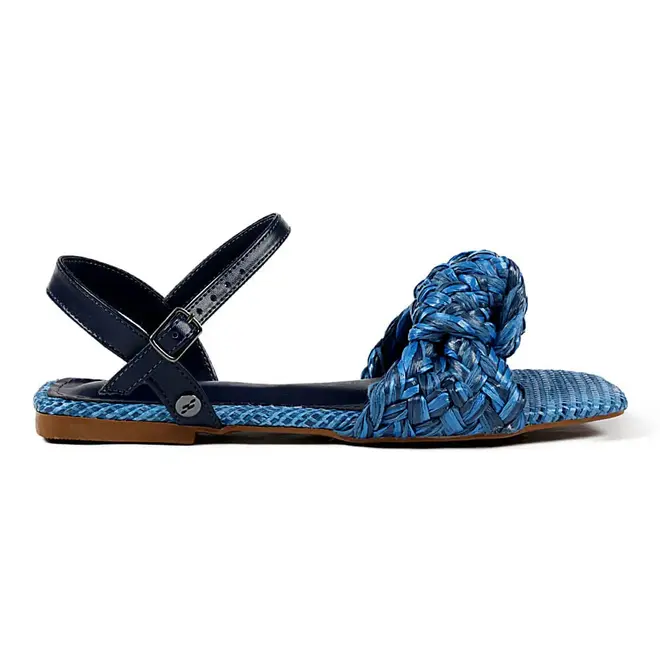 Sandália Itapuã Flat Nó Marinho Feminino