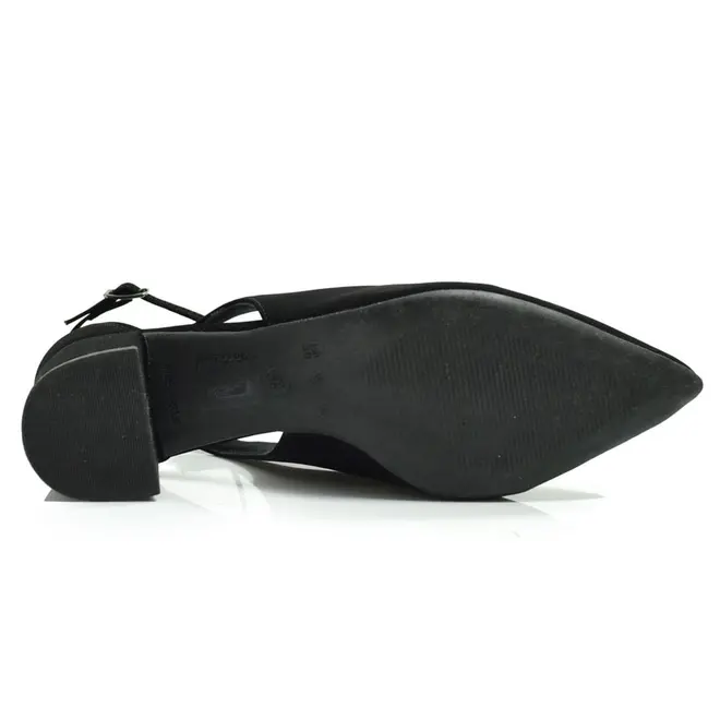 Scarpin de Salto Bloco Cazzualen Preto 53090