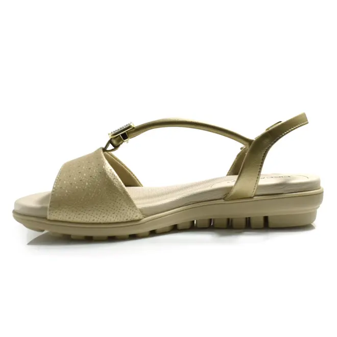 Sandália Feminina Piccadilly Dourado 523008