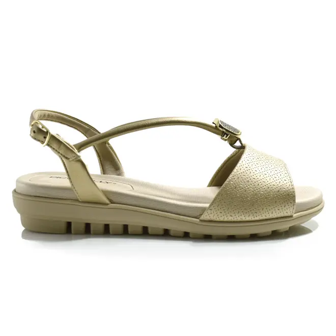 Sandália Feminina Piccadilly Dourado 523008