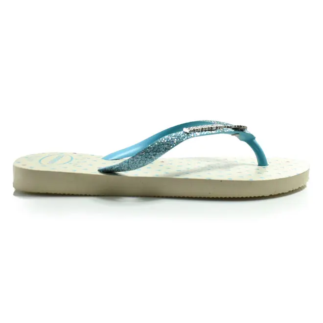 Chinelo Havaianas Infantil Slim Glitter Creme 4146976