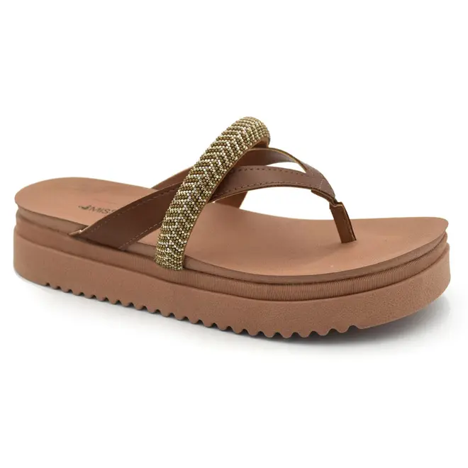 Papete Feminina Mississipi Marrom J2742