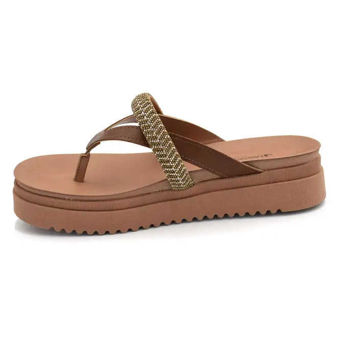 Papete Feminina Mississipi Marrom J2742