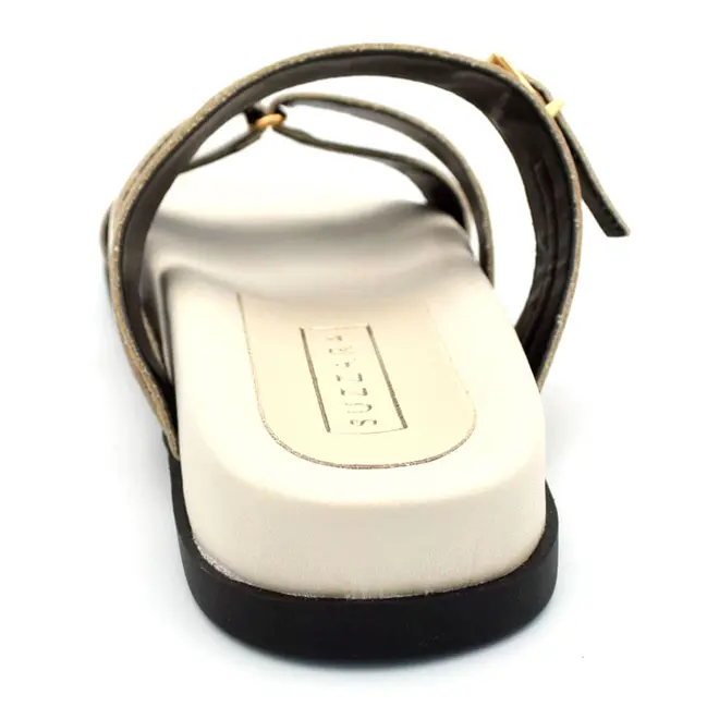 Papete de Couro Feminina Suzzara Off White 1039-2254