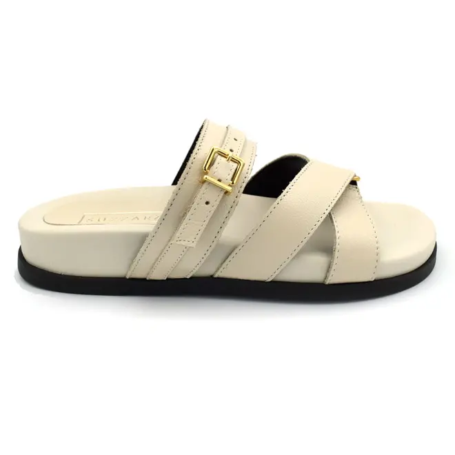 Papete de Couro Feminina Suzzara Off White 1039-2254