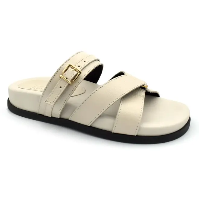 Papete de Couro Feminina Suzzara Off White 1039-2254