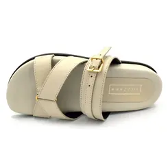Papete de Couro Feminina Suzzara Off White 1039-2254
