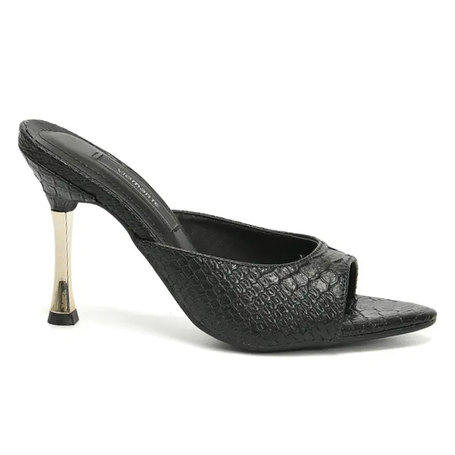 Tamanco de Salto Feminino Via Marte Preto 337-009-02