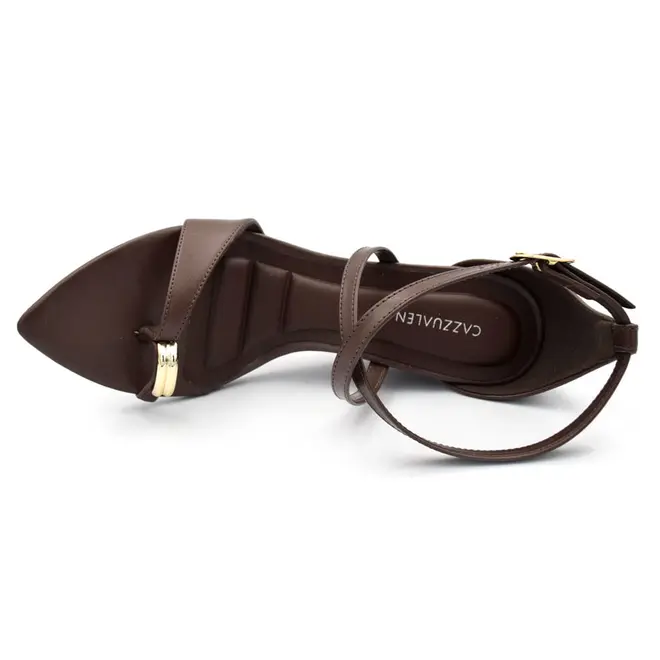 Sandália Anabela Feminina Cazzualen Marrom T6046-524
