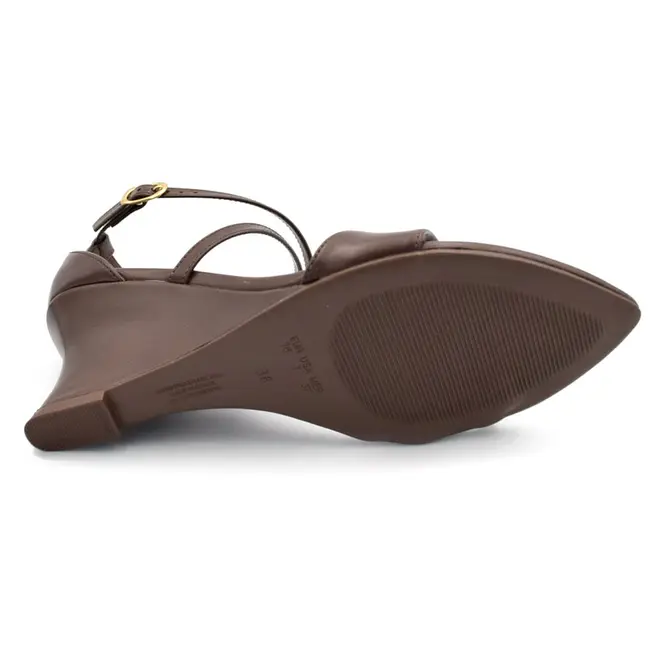 Sandália Anabela Feminina Cazzualen Marrom T6046-524