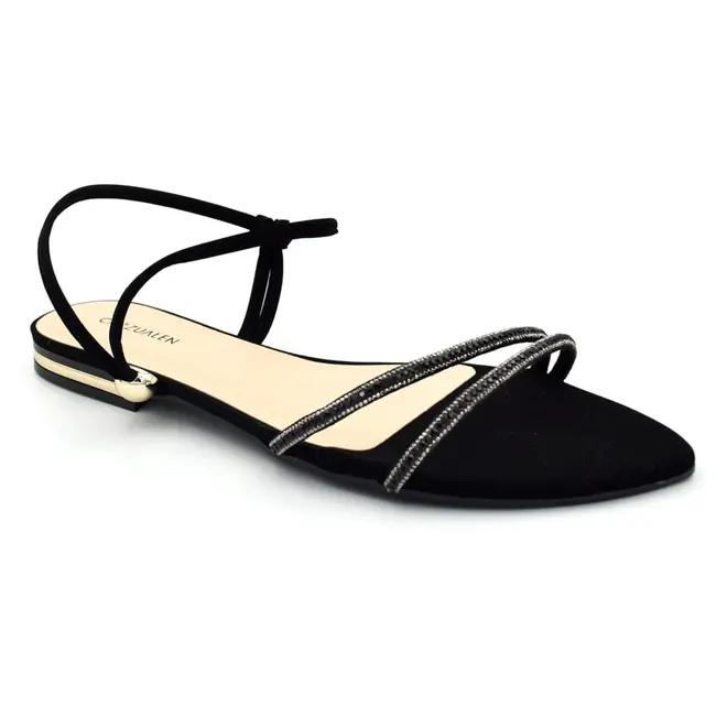 Sandália Rasteira Feminina Cazzualen Preto T2583-112