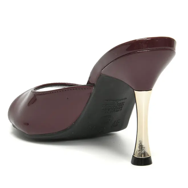 Tamanco de Salto Feminino Via Marte Bordô 337-009-02 VZ