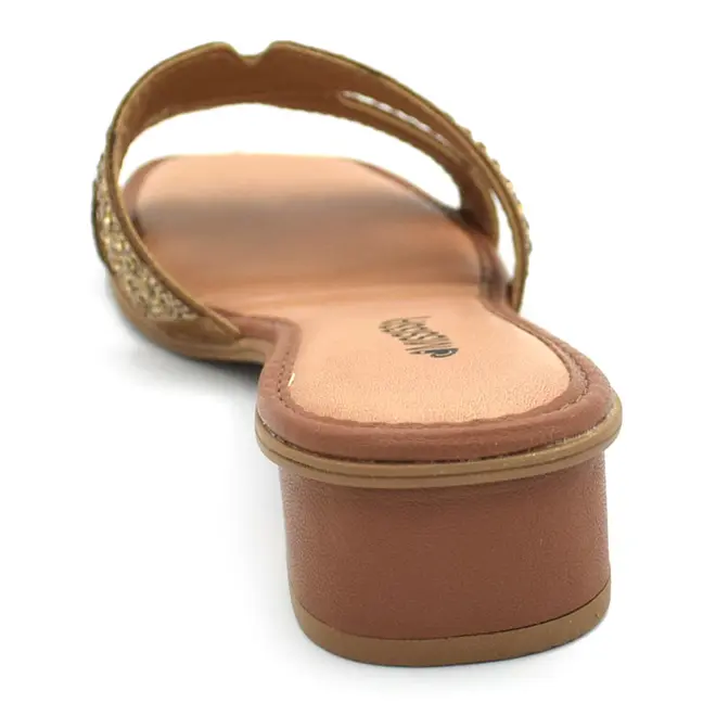 Tamanco de Salto Baixo Feminino Mississipi Marrom J2511