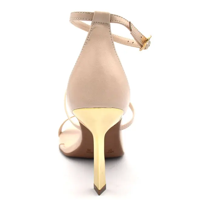 Sandália de Salto Feminina Cazzualen Creme T8633-203