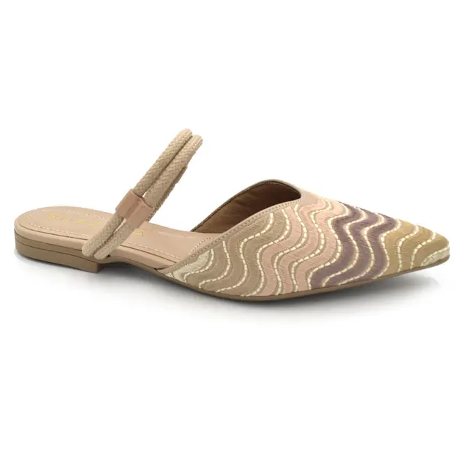 Sapatilha Slingback Feminina Suzzara Bege 373359