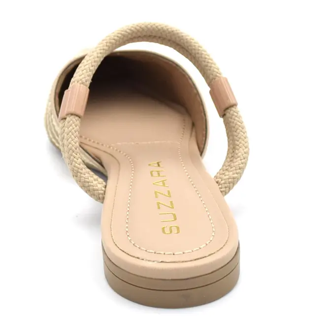 Sapatilha Slingback Feminina Suzzara Bege 373359