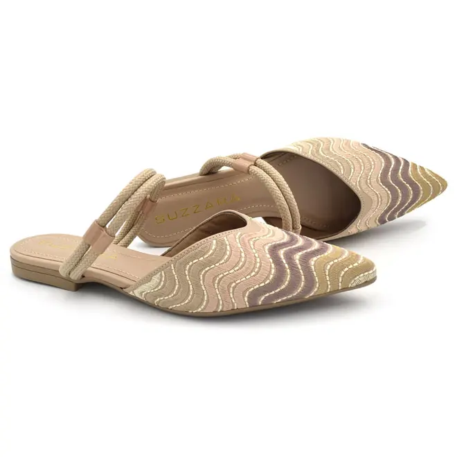 Sapatilha Slingback Feminina Suzzara Bege 373359